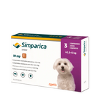 SIMPARICA® 10 mg 3 TAB ( 2.5 a 5 kg)