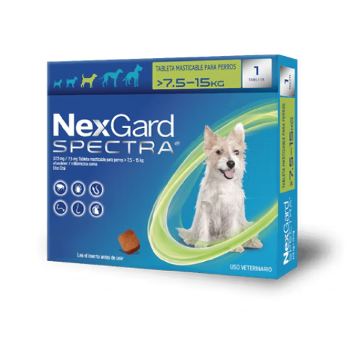 NEXGARD SPECTRA 7.6-15 KG (1 TABLETAS)